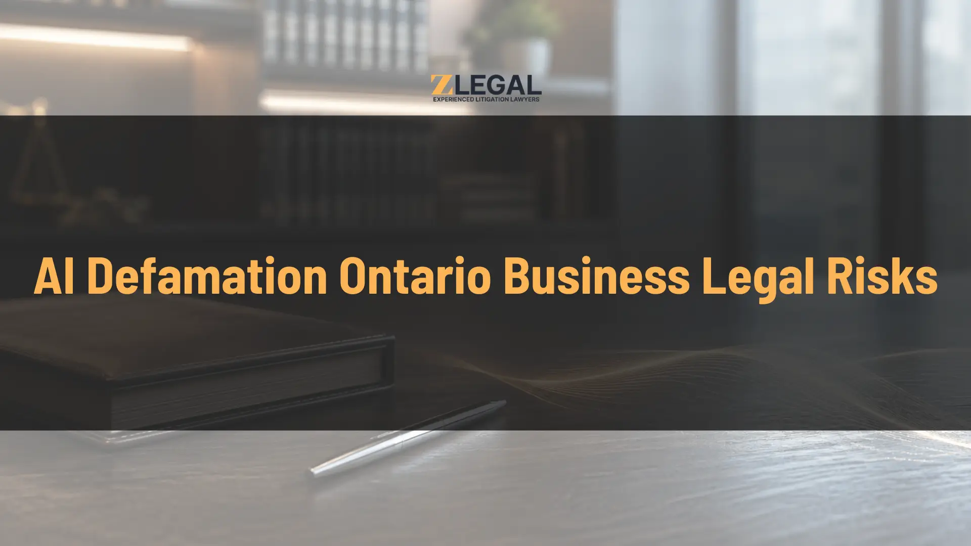 AI Defamation Ontario Business Legal Risks Banner