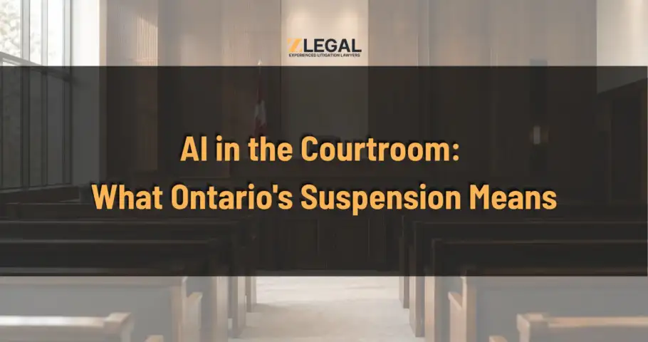 AI in the Courtroom What Ontario's Suspension Means Banner