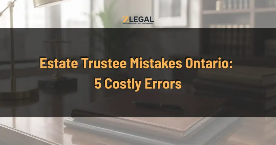 Estate Trustee Mistakes Ontario 5 Costly Errors Banner