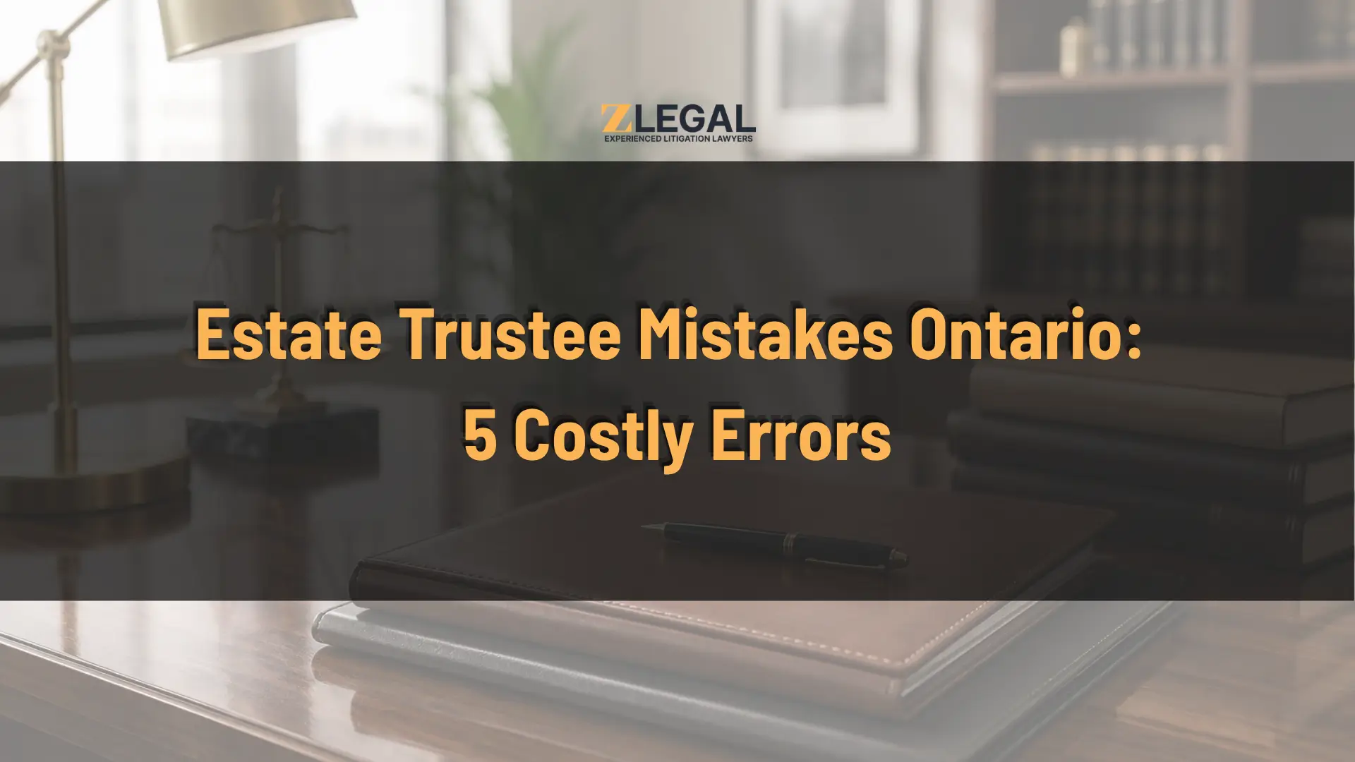 Estate Trustee Mistakes Ontario 5 Costly Errors Banner