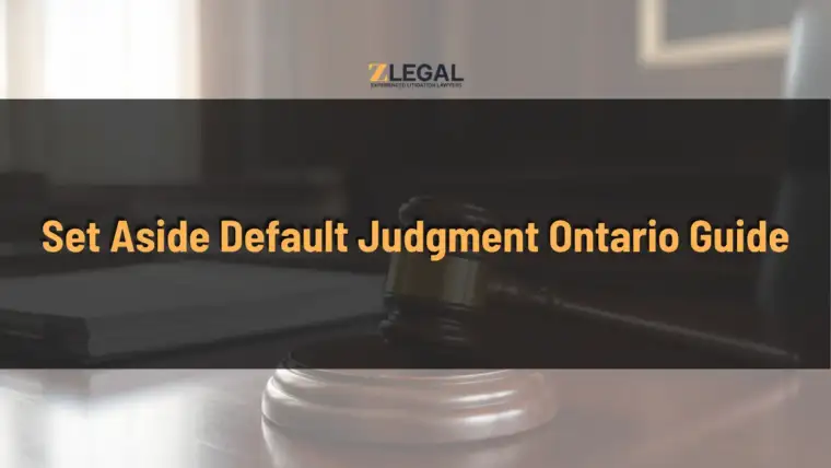 Set Aside Default Judgment Ontario Guide Banner