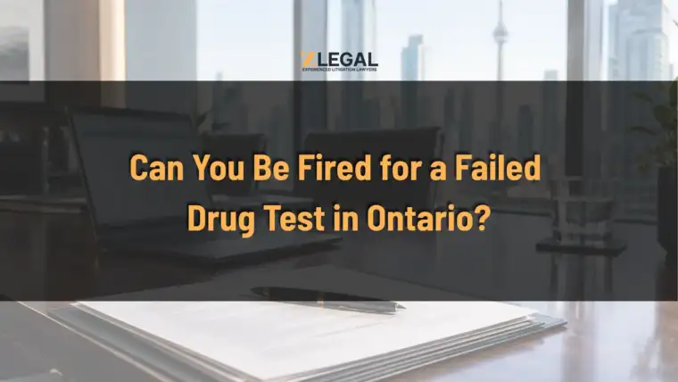 Can You Be Fired for a Failed Drug Test in Ontario Banner