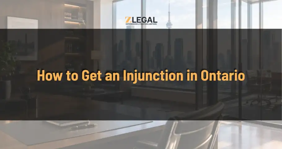 How to Get an Injunction in Ontario Banner