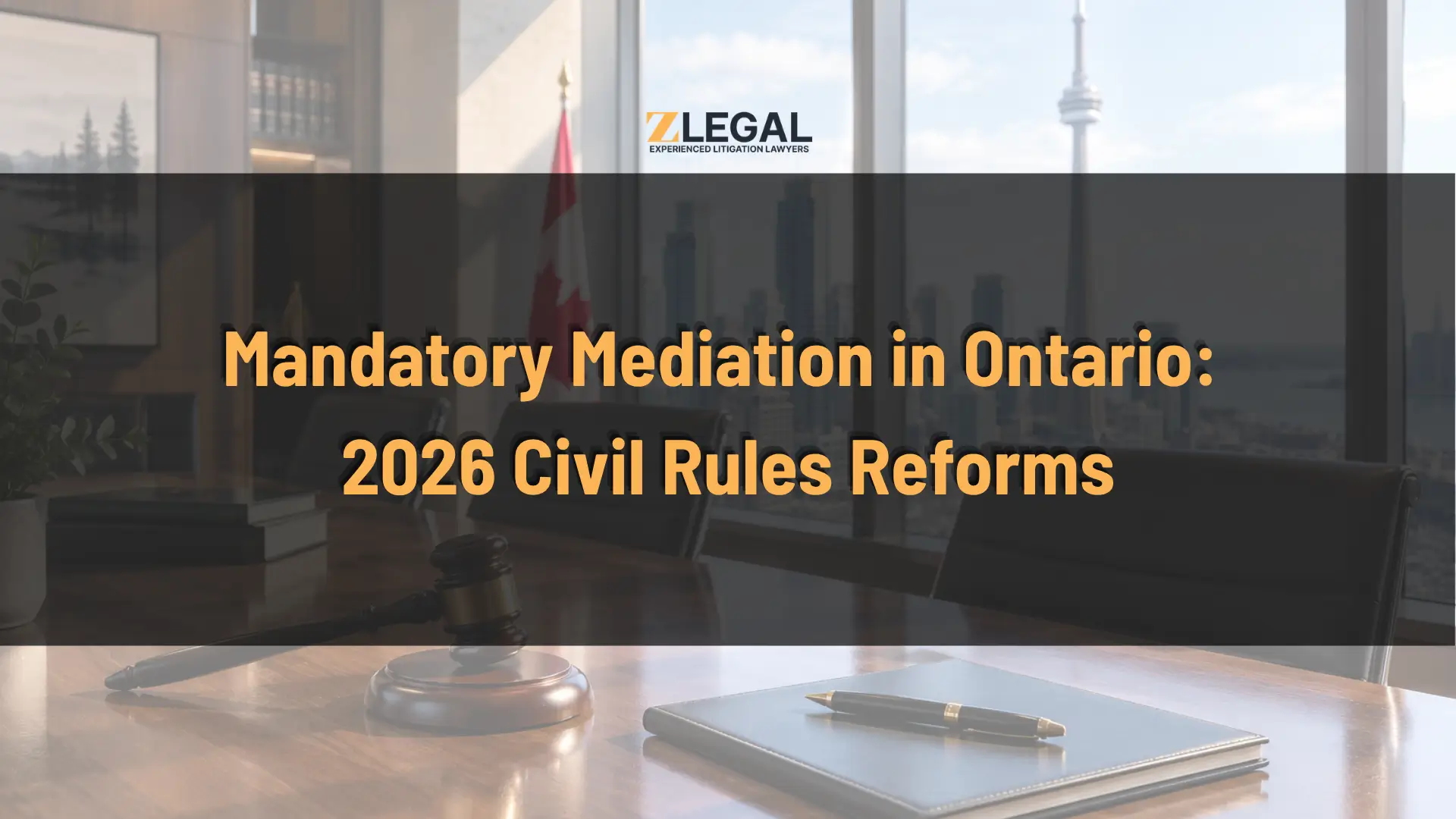 Mandatory Mediation in Ontario: 2026 Civil Rules Reforms banner