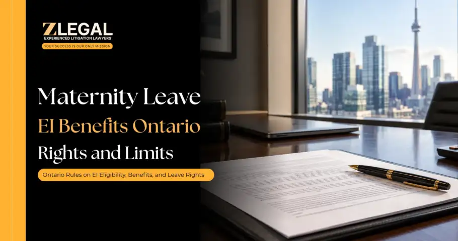 Maternity Leave EI Benefits Ontario Rights and Limits Banner