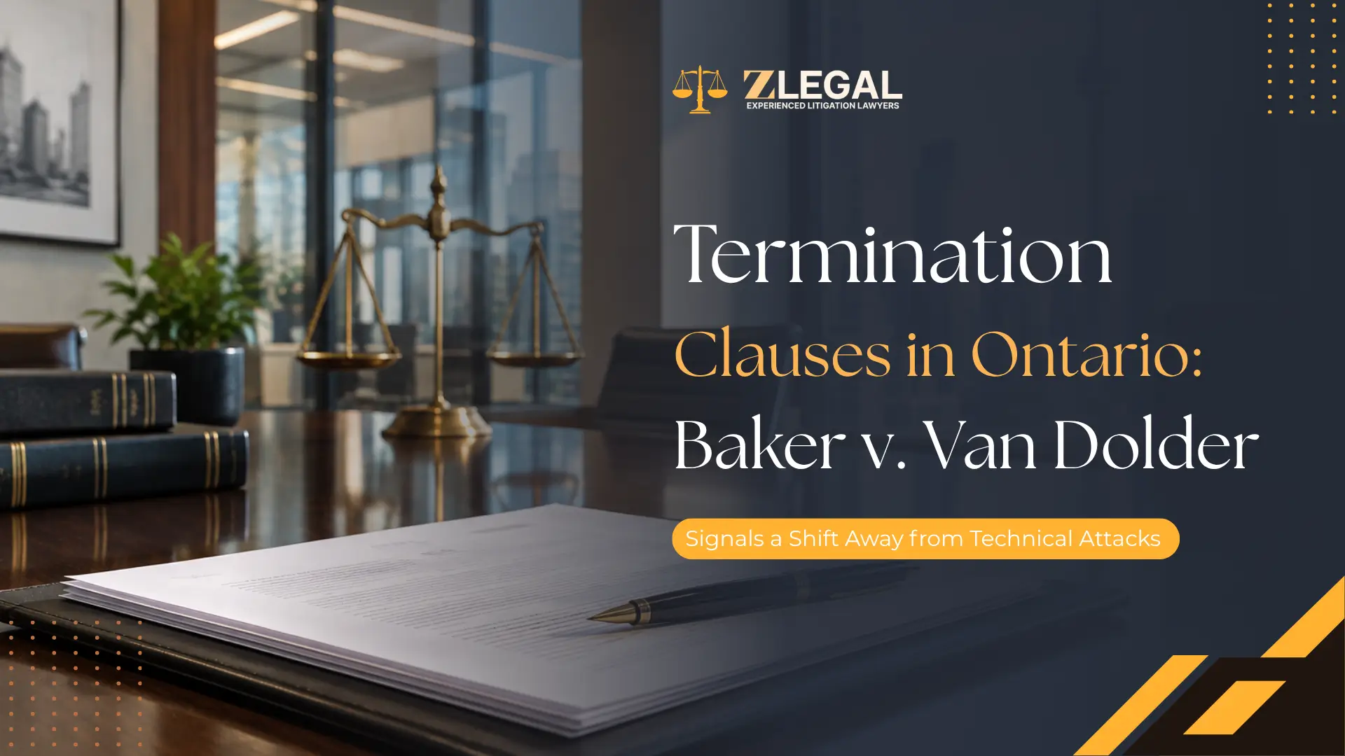 Termination Clauses in Ontario Baker v. Van Dolder Banner