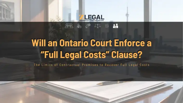 Will an Ontario Court Enforce a “Full Legal Costs” Clause banner