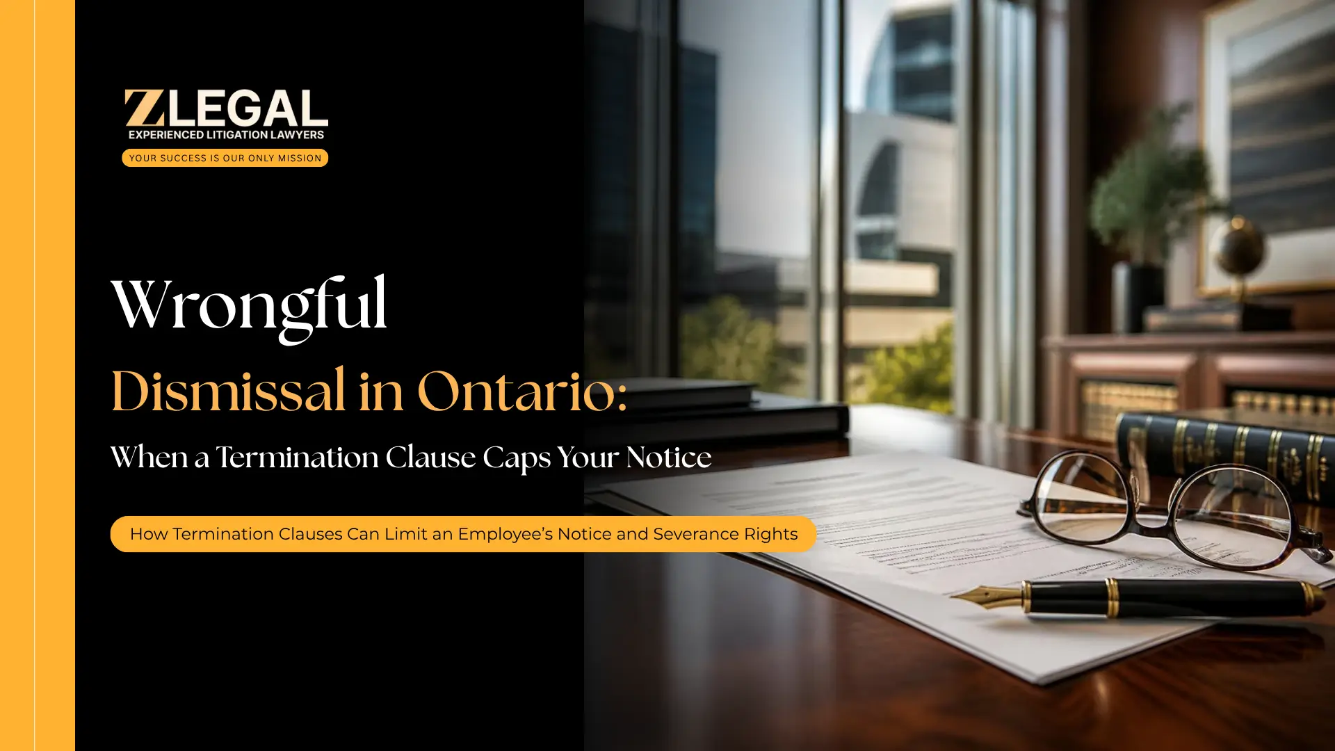 Wrongful Dismissal in Ontario When a Termination Clause Caps Your Notice Banner