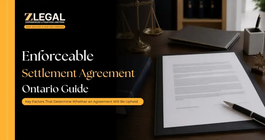 Enforceable Settlement Agreement Ontario Guide Banner