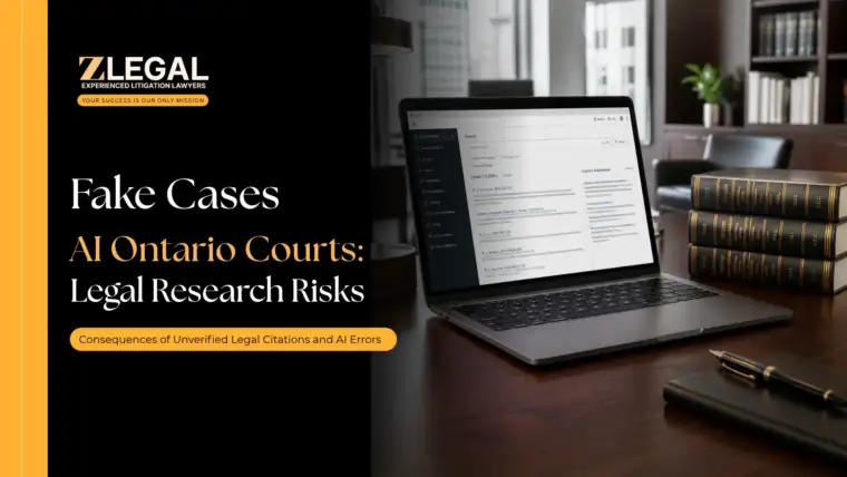 Fake Cases AI Ontario Courts_ Legal Research Risks Banner