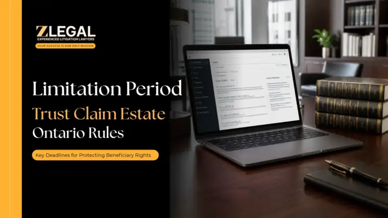 Limitation Period Trust Claim Estate Ontario Rules Banner