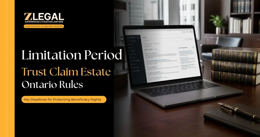 Limitation Period Trust Claim Estate Ontario Rules Banner