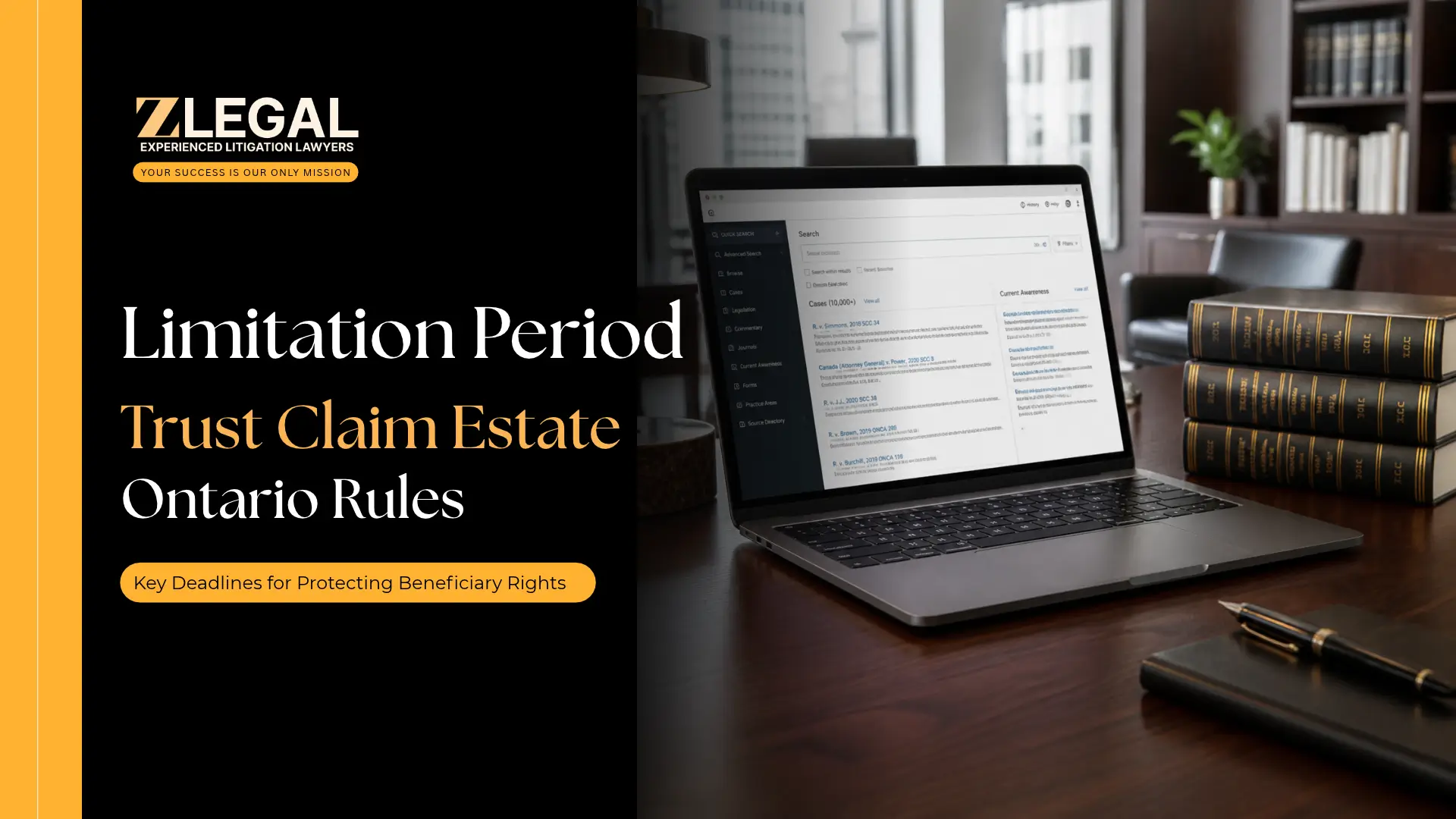 Limitation Period Trust Claim Estate Ontario Rules Banner