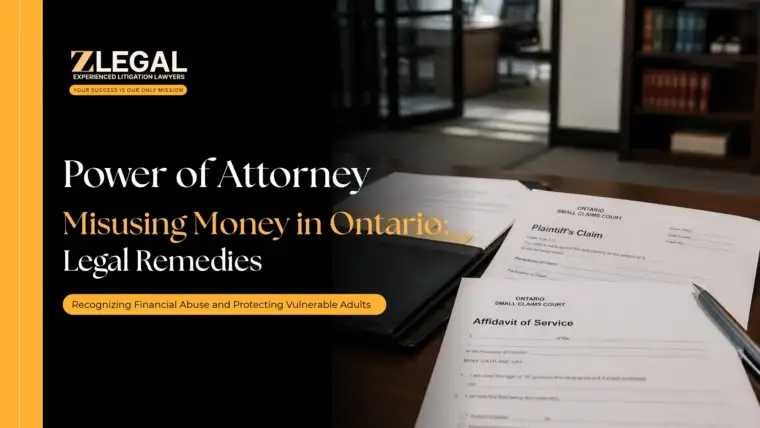 Power of Attorney Misusing Money in Ontario_ Legal Remedies Banner