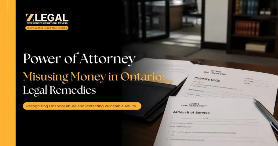 Power of Attorney Misusing Money in Ontario_ Legal Remedies Banner